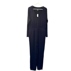 NWT Gap navy blue long sleeve sweater jump suit size Large Tall
